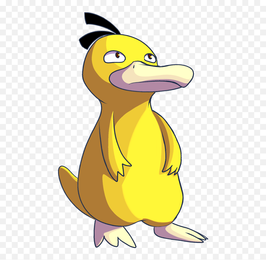 Pokemon 2054 Shiny Psyduck Pokedex - Duck Pokemon Png,Psyduck Png