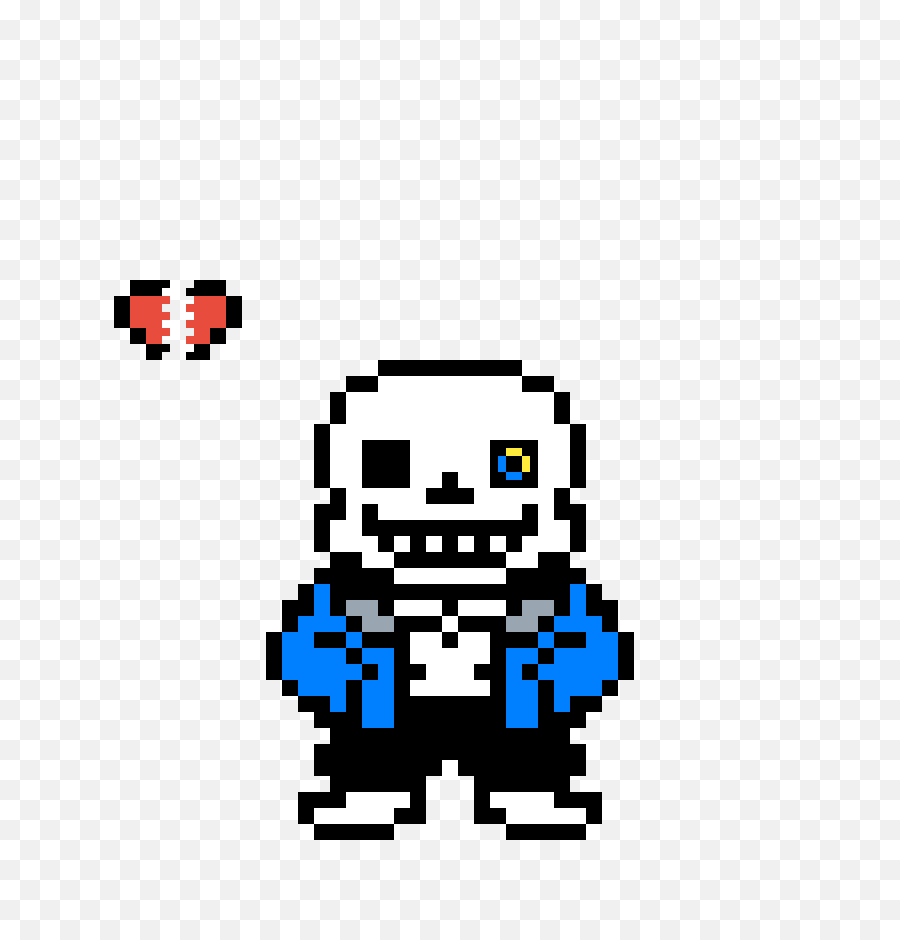 Sans With Glowing Eye And Soul - Sans Undertale Sprite Png,Glowing Eye Png