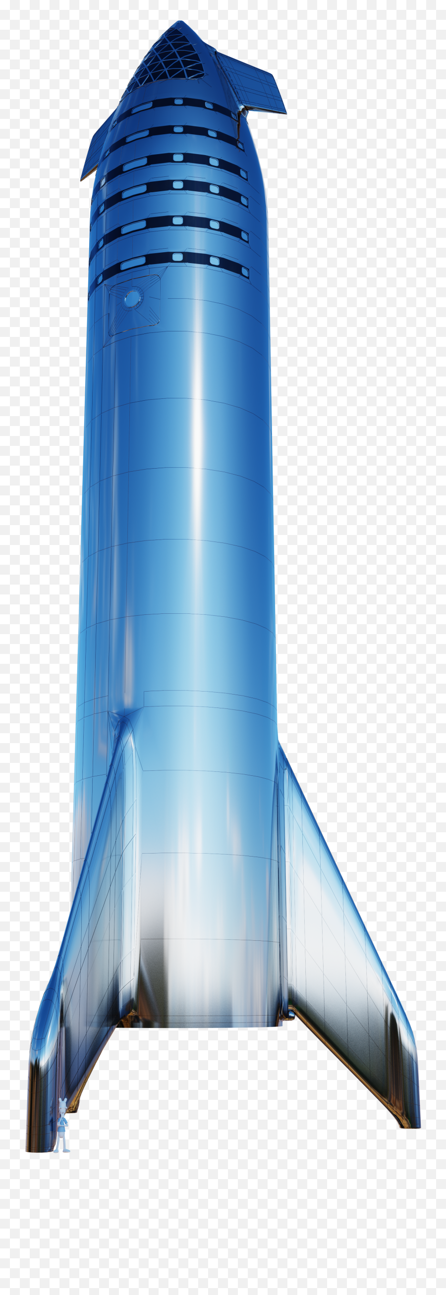 New Starship 3d Render From Yours Truly Spacexlounge - Transparent Starship Spacex Png,Starship Png