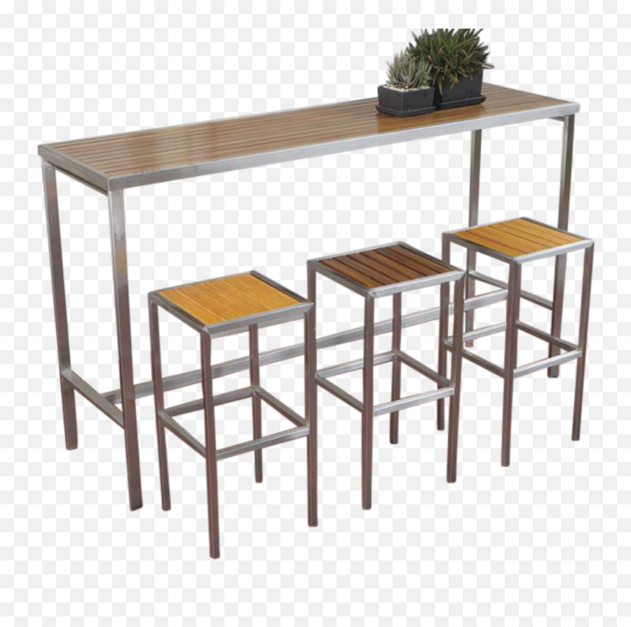 Outdoor High Bar Table And Stools - Outdoor High Bar Table And Stools Png,Bar Table Png