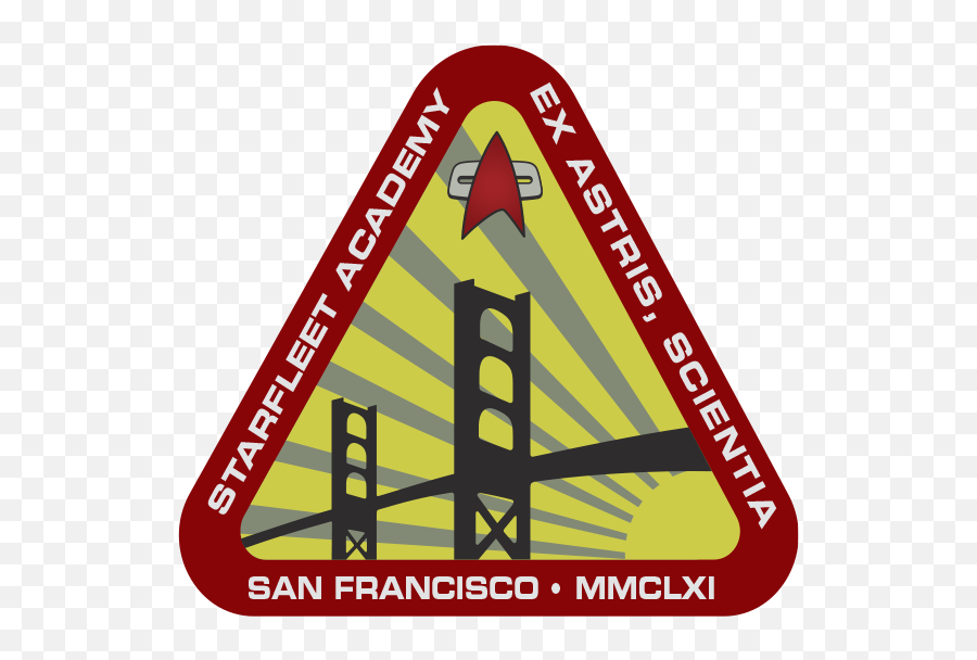 Ex Astris Scientia - The Emblem Of Starfleet Academy Starfleet Academy Logo Png,Red And White Triangle Logo