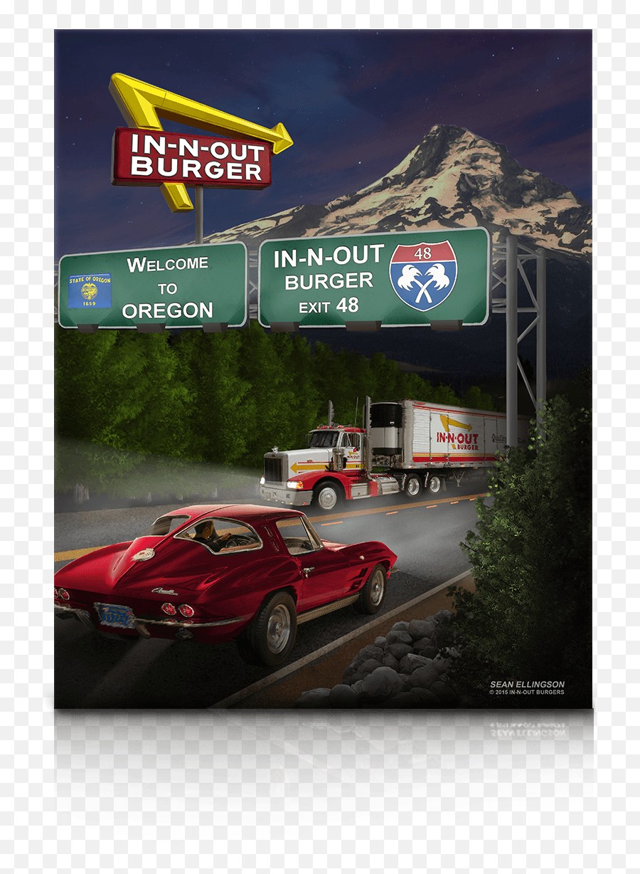 Oregon Canvas - Language Png,In N Out Png