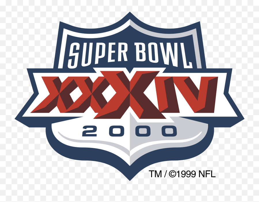 Super Bowl 2000 Logo Png Transparent - Super Bowl 34 Logo,Super Bowl Png