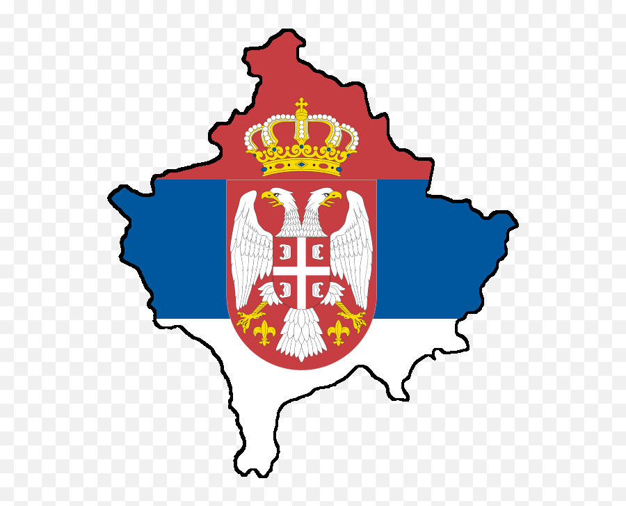 Filekosovo With Flag Of Serbiapng - Wikimedia Commons Kosovo Serbia Flag,Png Graphics