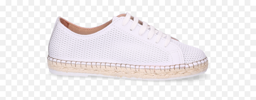 Lace - Up Espadrile Cutted Smooth Leather Off White Plimsoll Png,White Lace Png