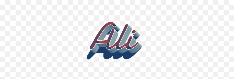 Ali 3d Letter Png Name Design - a Png