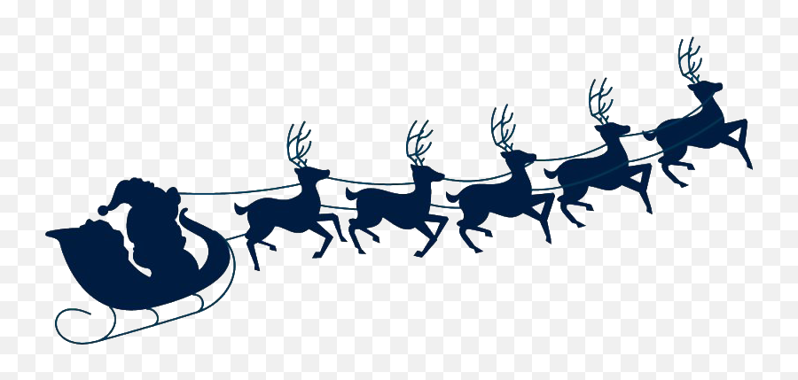 Santa Claus Sleigh Transparent - Santa On Sleigh Transparent Background Png,Santa Sleigh Transparent