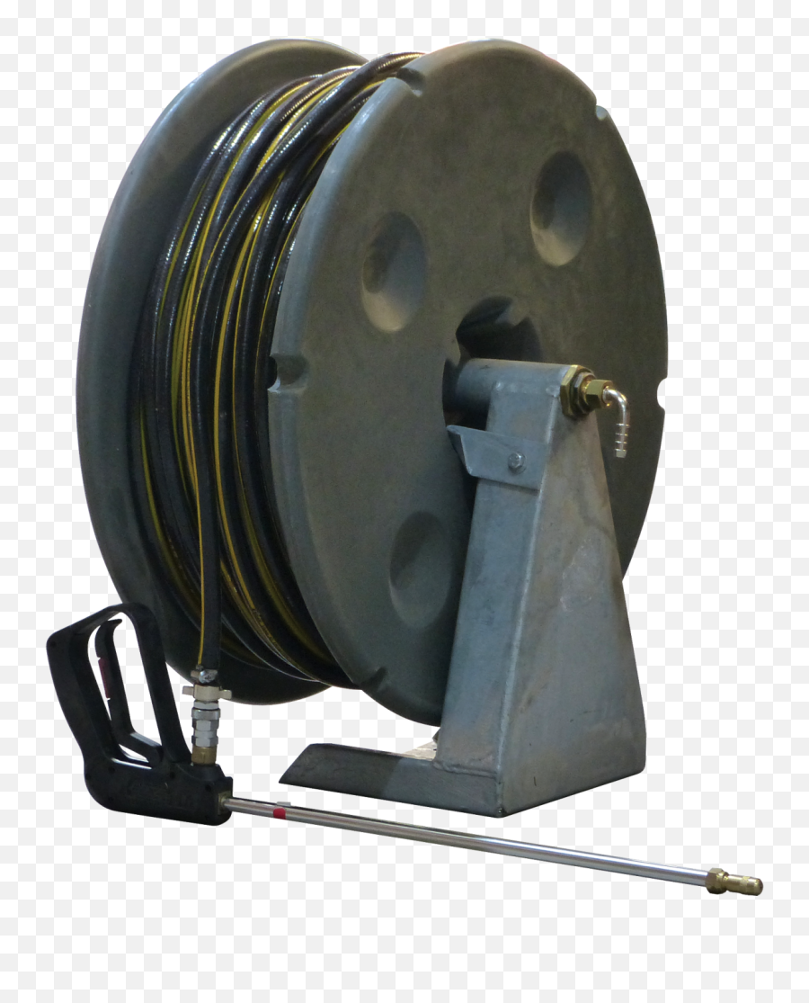 100m Base Mount Hose Reel 10mm W Gun - Solid Png,Hose Reel Icon