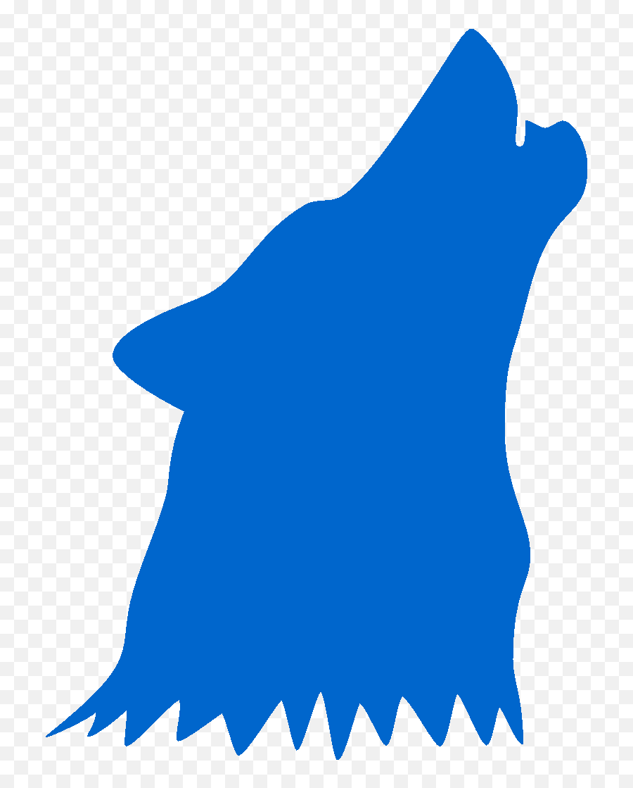 Howlin Fine Music - Blue Silhouette Of A Wolf Howling Png,Howling Wolf Icon