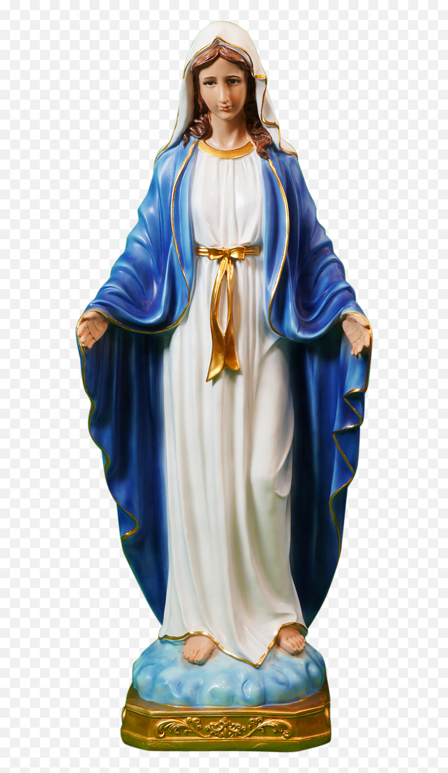 Our Lady Of Grace Miraculous Virgin Mary Catholic Church Statue - Religious Veil Png,Mary Mother Of The Church Icon