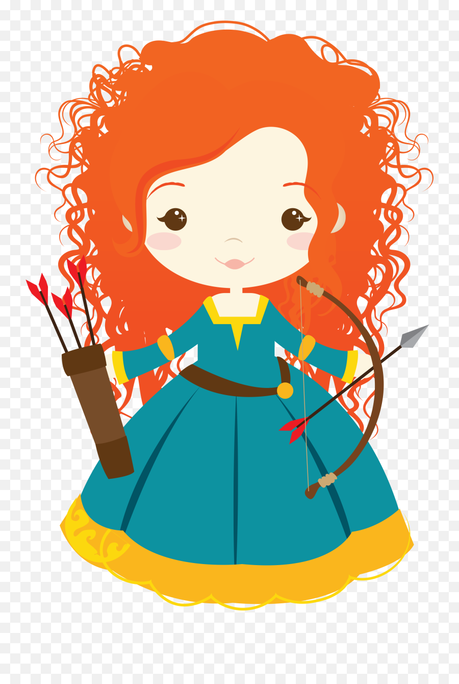 Brave Clipart Valiente Transparent Free For - Princesa Merida Cute Png,Brave Png