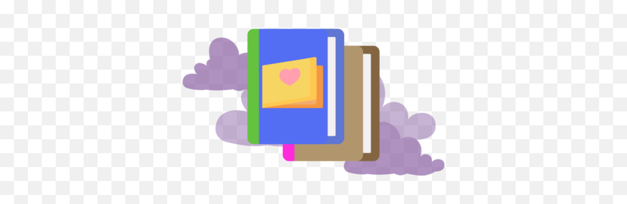 Icon Book Cute Note Cloud Purple Graphic By Wiwasatastudio - Vertical Png,Pretty Unicorn Icon
