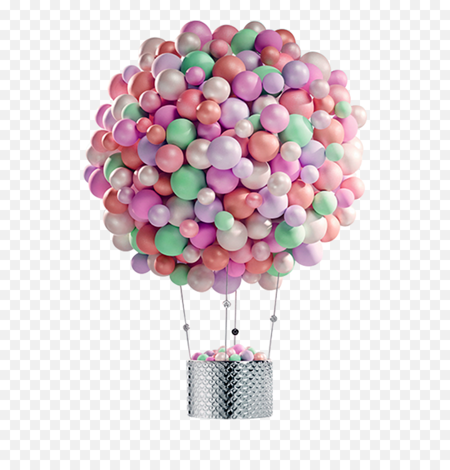 Colorful Balloons Png - Pastel Con Globos Decorado,Real Balloons Png