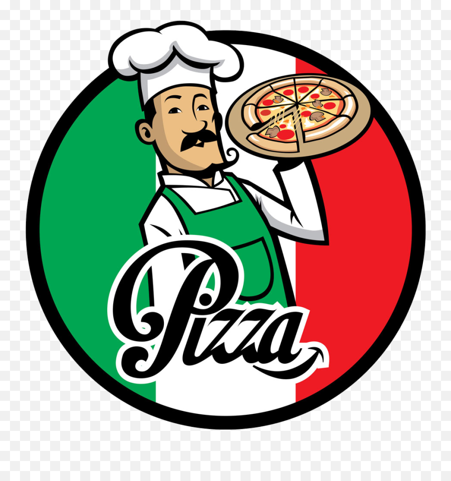 Pizza Delivery Italian Cuisine Chef - Italian Pizza Chef Pizza Logo Png,Chef Logo