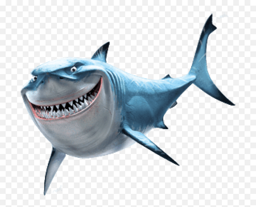 Shark Clipart Transparent Background - Bruce Finding Nemo Clipart Png,Shark Clipart Transparent Background