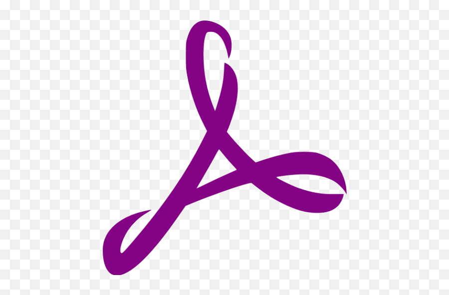 Purple Adobe Reader Icon - Free Purple Adobe Icons Purple Adobe Icon Png,Pastel Icon