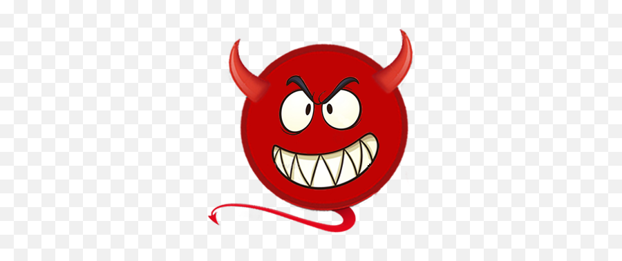 Fun Devil Emoji - Cartoon Png,Devil Emoji Transparent