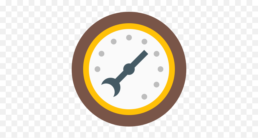 Pressure Gauge Icon In Color Style Png Barometer