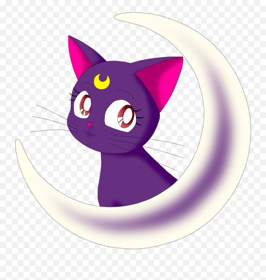 Luna Sailor Moon Png Image - Luna From Sailor Moon,Sailor Moon Logo Png