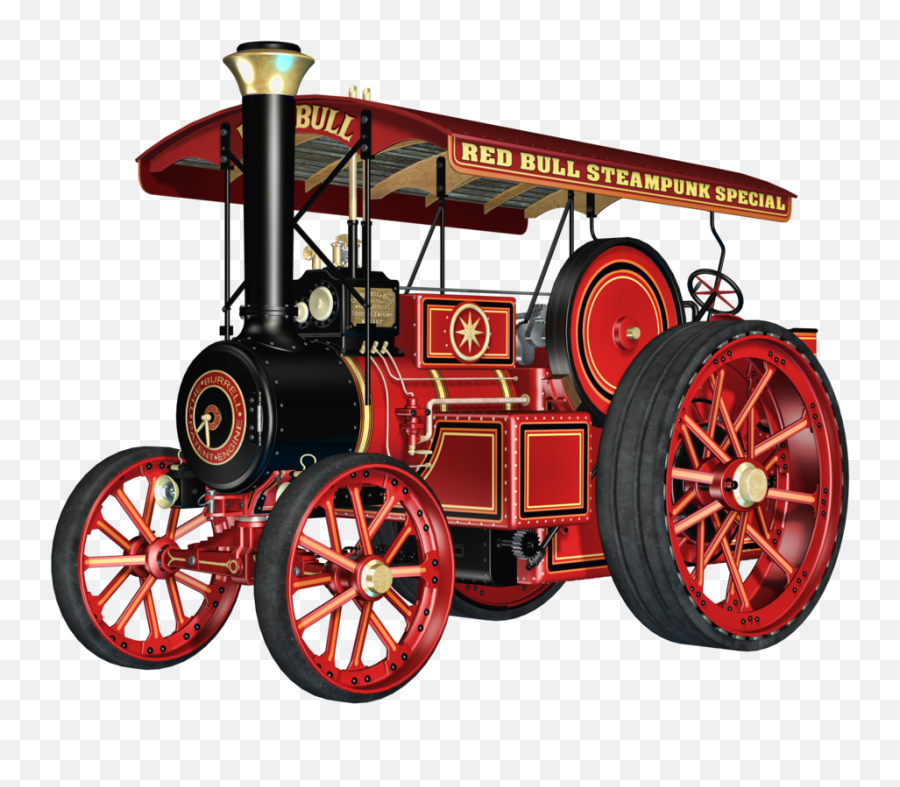 Steam Engine Png Clip Art Download - Traction Engine,Steam Transparent Background