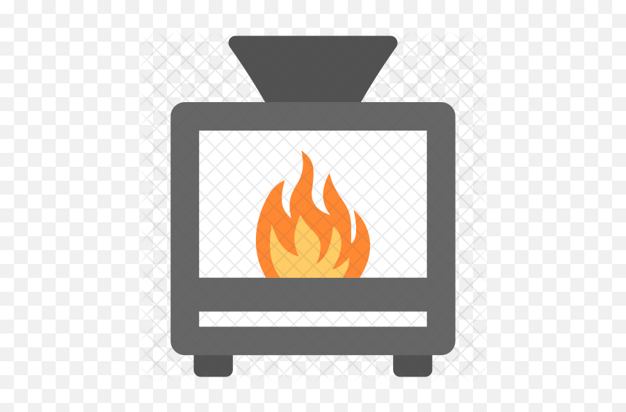 Fireplace Icon Of Flat Style - Fire Screen Png,Fireplace Fire Png