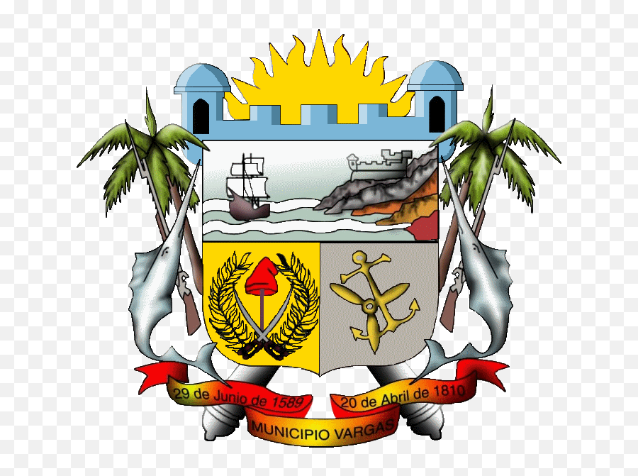 Fileescudo Municipio Vargaspng - Wikimedia Commons Escudo Del Estado Vargas Venezuela,Palmeras Png