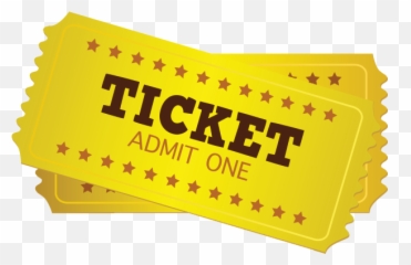 Event Tickets Film Image Admit One Roll Cinema - 2 Png
