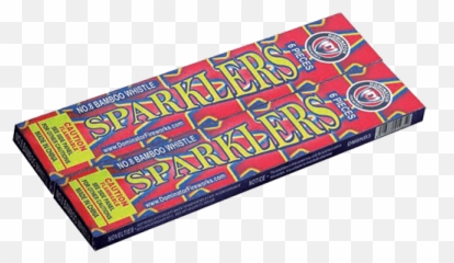 8 Inch Bamboo Gold Sparklers - png