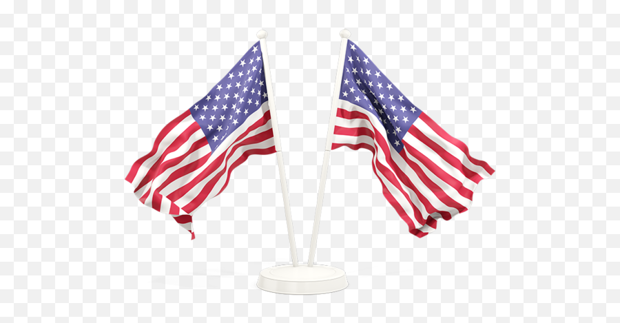 Two Waving Flags - China And United States Png,American Flag Waving Png