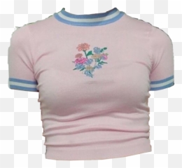 Shirt Pink Blue Pastel Niche Png - Aesthetic