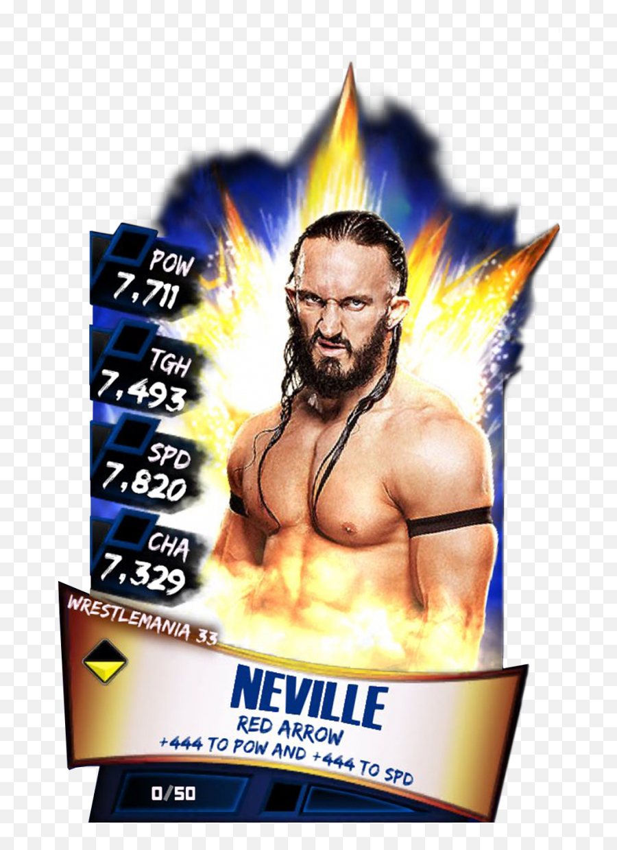 Wwe Supercard Wm33 - Wrestlemania 33 Wwe Supercard Png,Neville Png