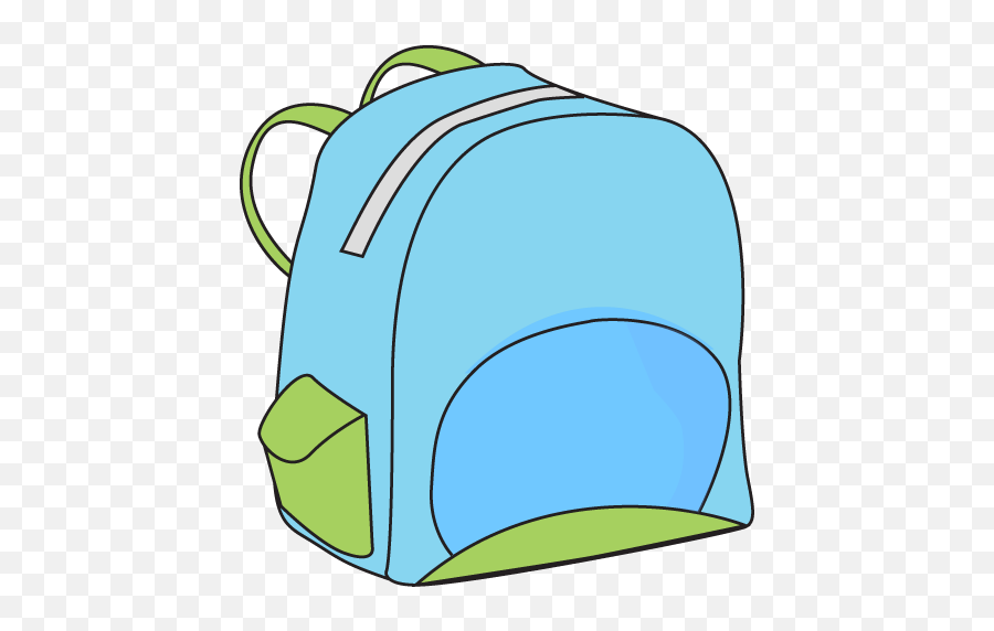 Bookbag Clipart Transparent Background - Blue School Bag Clipart Png,Backpack Transparent Background