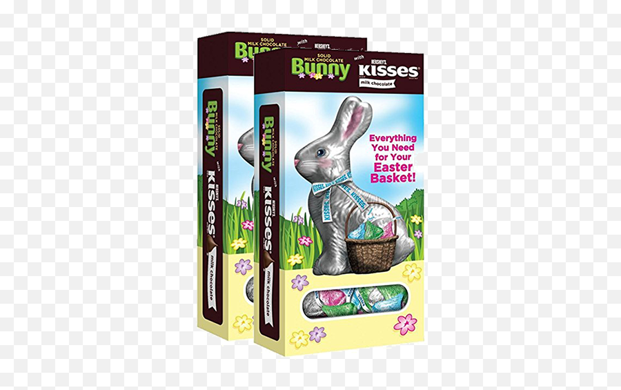 Download Hersheyu0027s Kisses Solid Milk Chocolate Bunny 6 Oz - Domestic Rabbit Png,Chocolate Bunny Png