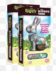 Download Hersheyu0027s Kisses Solid Milk Chocolate Bunny 6 Oz - Domestic Rabbit Png,Chocolate Bunny Png