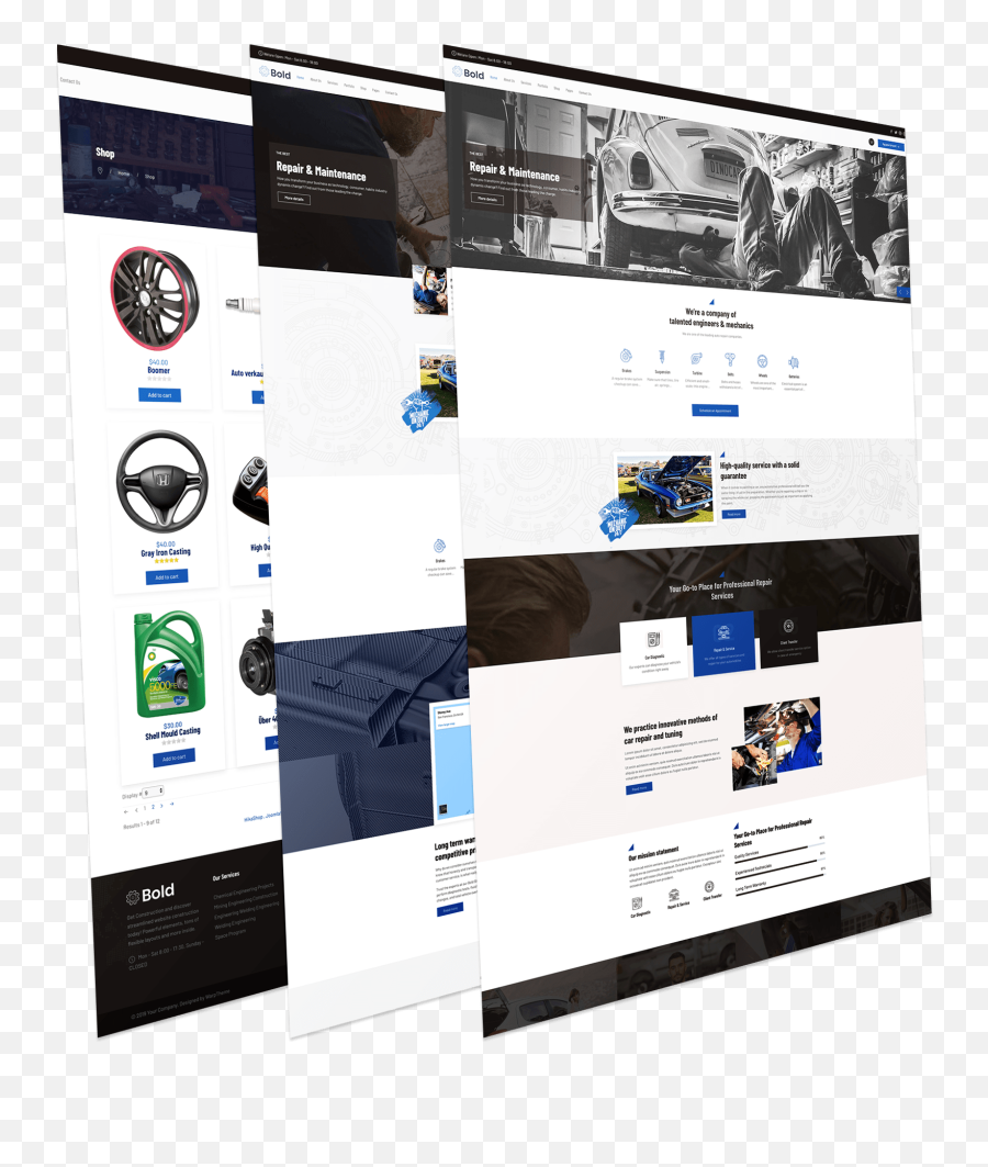 Bold - Car Mechanic Joomla Template U2022 Warptheme Online Advertising Png,Free Logo Design Templates