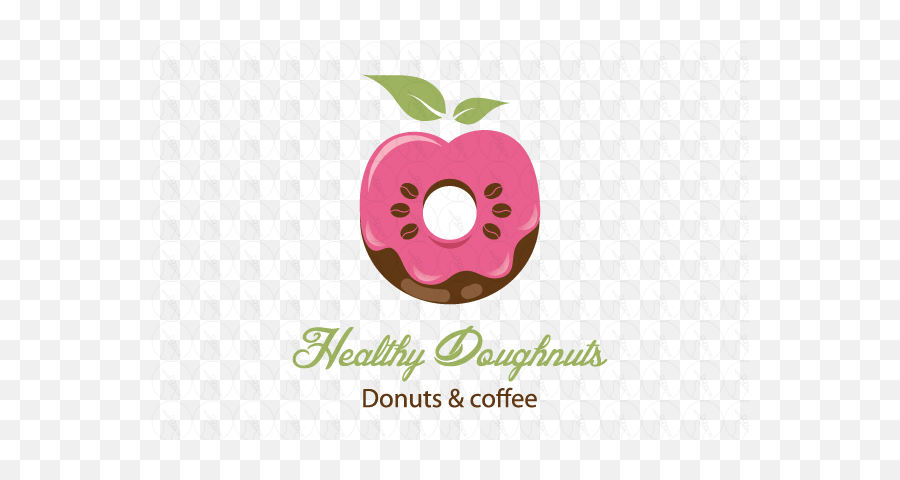 Healthy Doughnuts Apple And Coffee - Healthy Donut Logo Png,Donut Logo