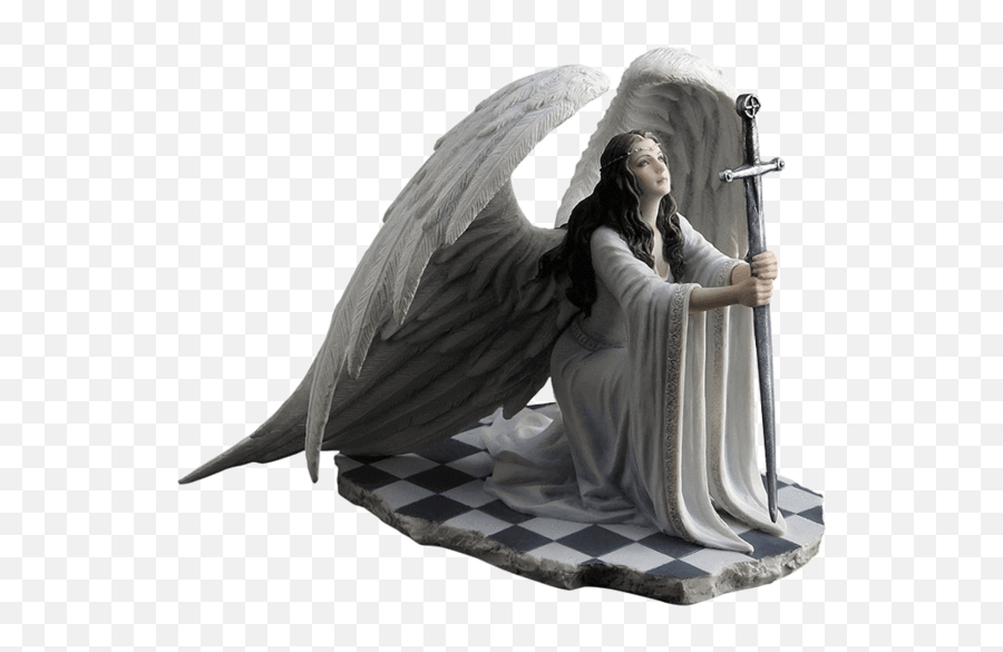 The Blessing By Anne Stokes Angel Statue - Sculpture Png,Angel Statue Png