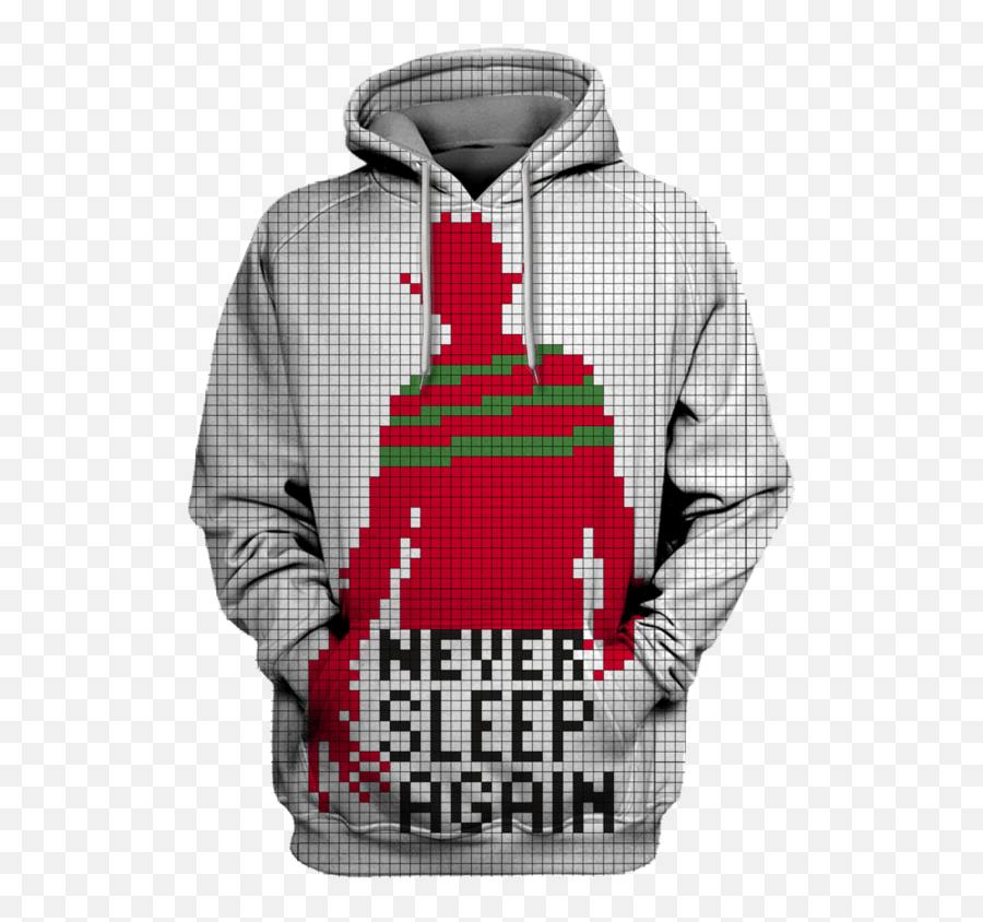 Freddy Krueger Png - 3d Freddy Krueger Tshirt Cross Stitch Freddys Glove Pixel Art,Scary Png