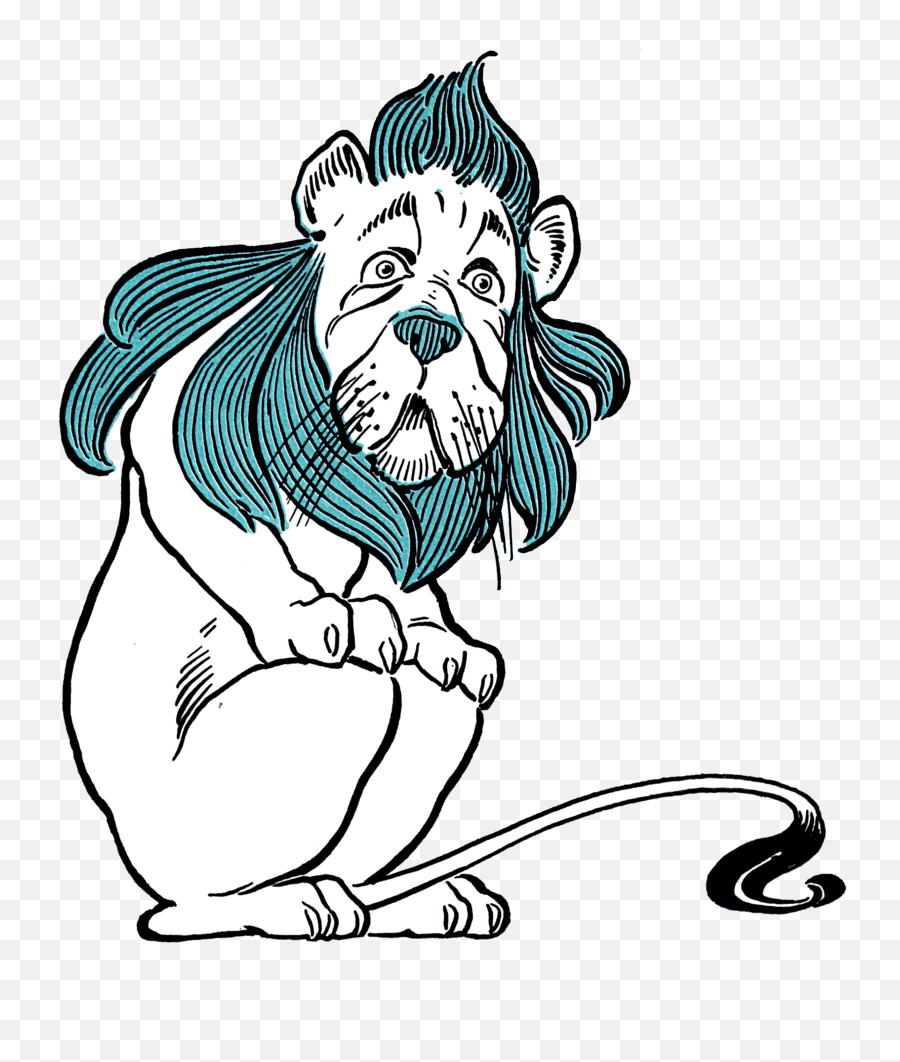 Cowardly Lion - Wonderful Wizard Of Oz Lion Png,Wizard Beard Png