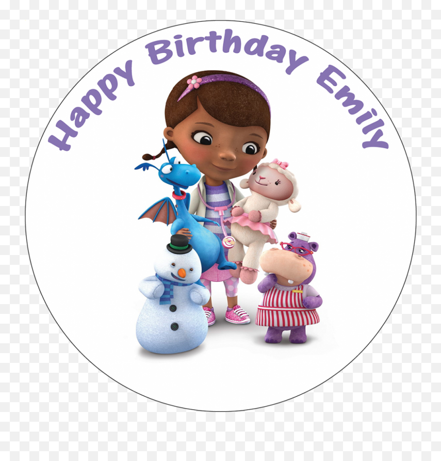 Doc Mcstuffins Personalised Edible - Doc Mcstuffins And Friends Png,Doc Mcstuffins Png