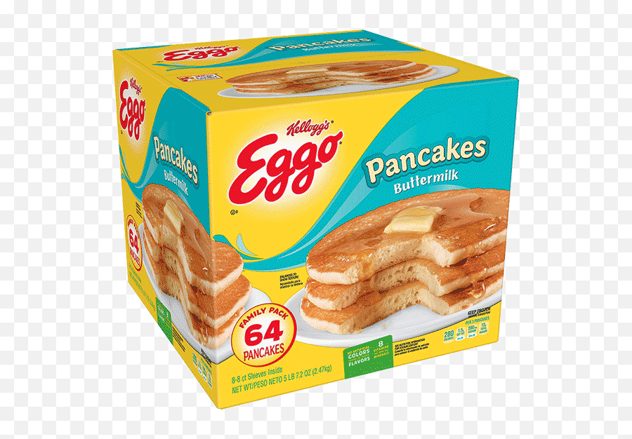Kelloggs Eggo Buttermilk Pancakes - Eggo Waffles Png,Eggo Png