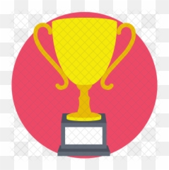 Gold Trophy Icon Of Flat Style - Illustration png