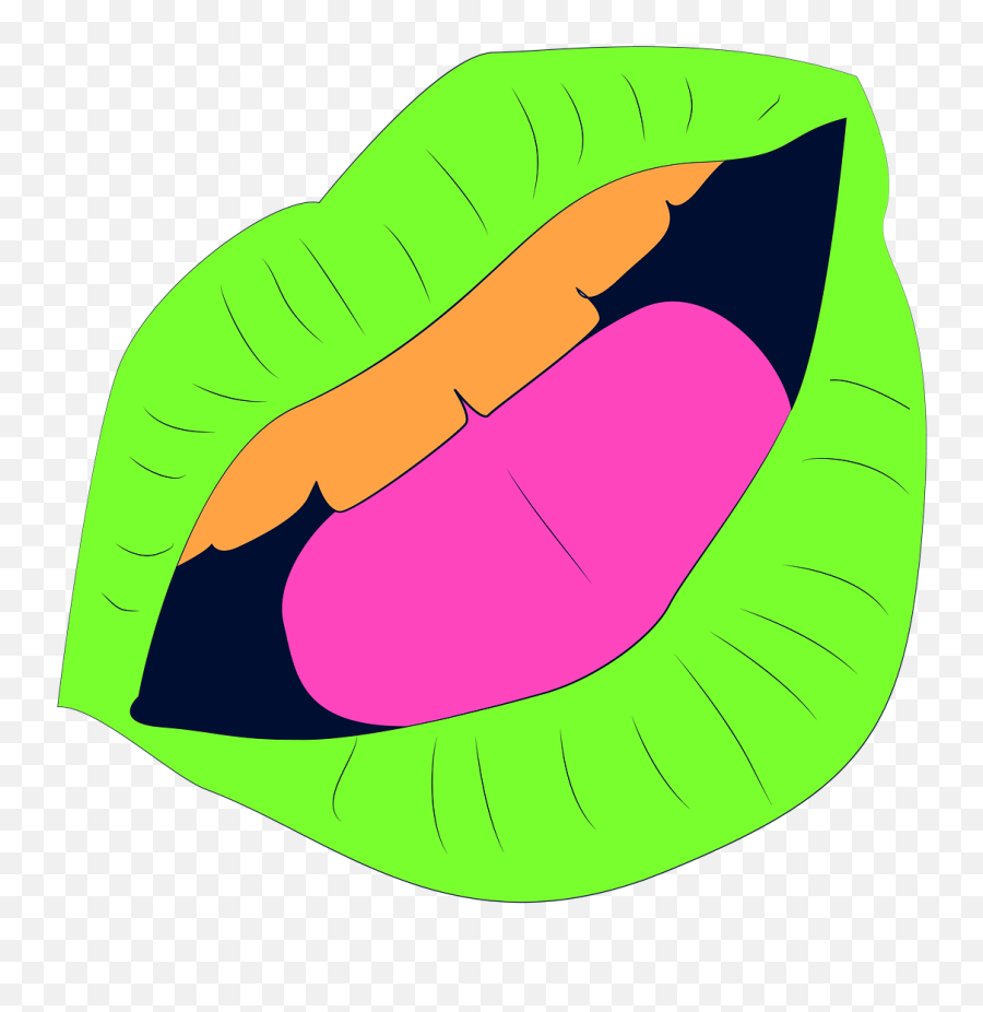 Green Mouth Lips Tongue - Free Image On Pixabay Clip Art Png,Tongue Png