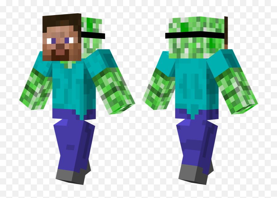 Creeper In Disguise Minecraft Skins - Creeper Steve Skin Minecraft Png ...