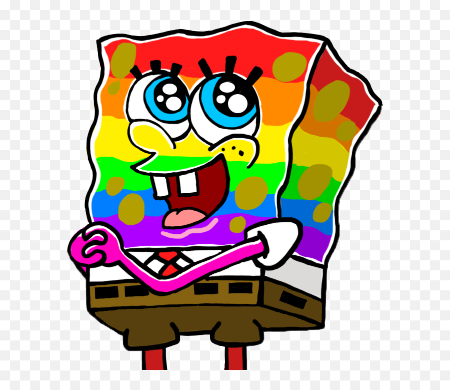 Rainbow Spongebob - Lgbt Spongebob Full Size Png Download Rainbow Spongebob,Lgbt Png