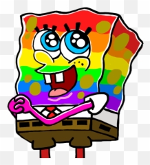 Rainbow Spongebob - Lgbt Spongebob Full Size Png Download Rainbow Spongebob,Lgbt Png