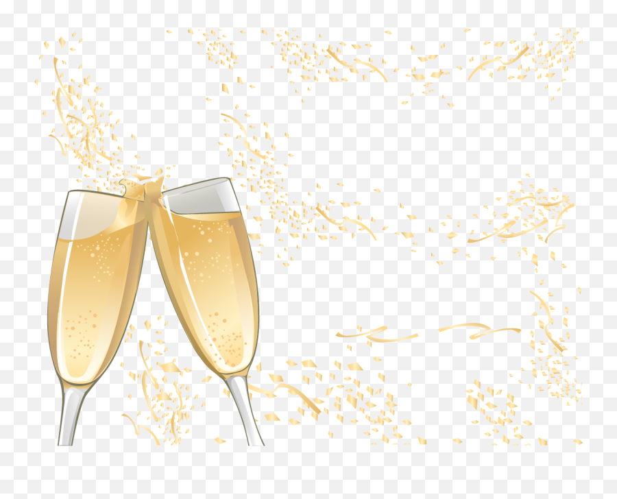 Champagne Glass Yellow - Gold Transparent Background Champagne Glass Png,Champagne Glass Transparent Background