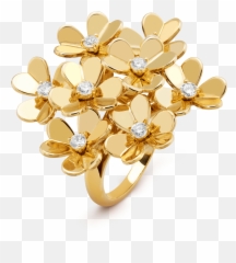 Frivole Ring 8 Flowers - Van Cleef And Arpels png