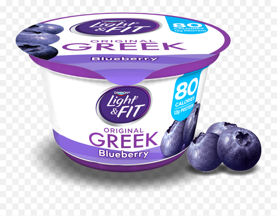 Download Blueberry Greek Yogurt - Dannon Light And Fit Greek Yogurt Chocolate Raspberry Png,Blueberry Png