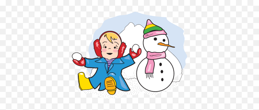 Best Snow Clipart - Child Playing In Snow Clipart Png,Snowing Png